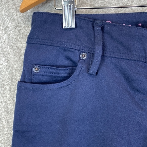 Lilly Pulitzer Worth skinny pant navy blue size 2 beachy preppy minimalist - Picture 3 of 15